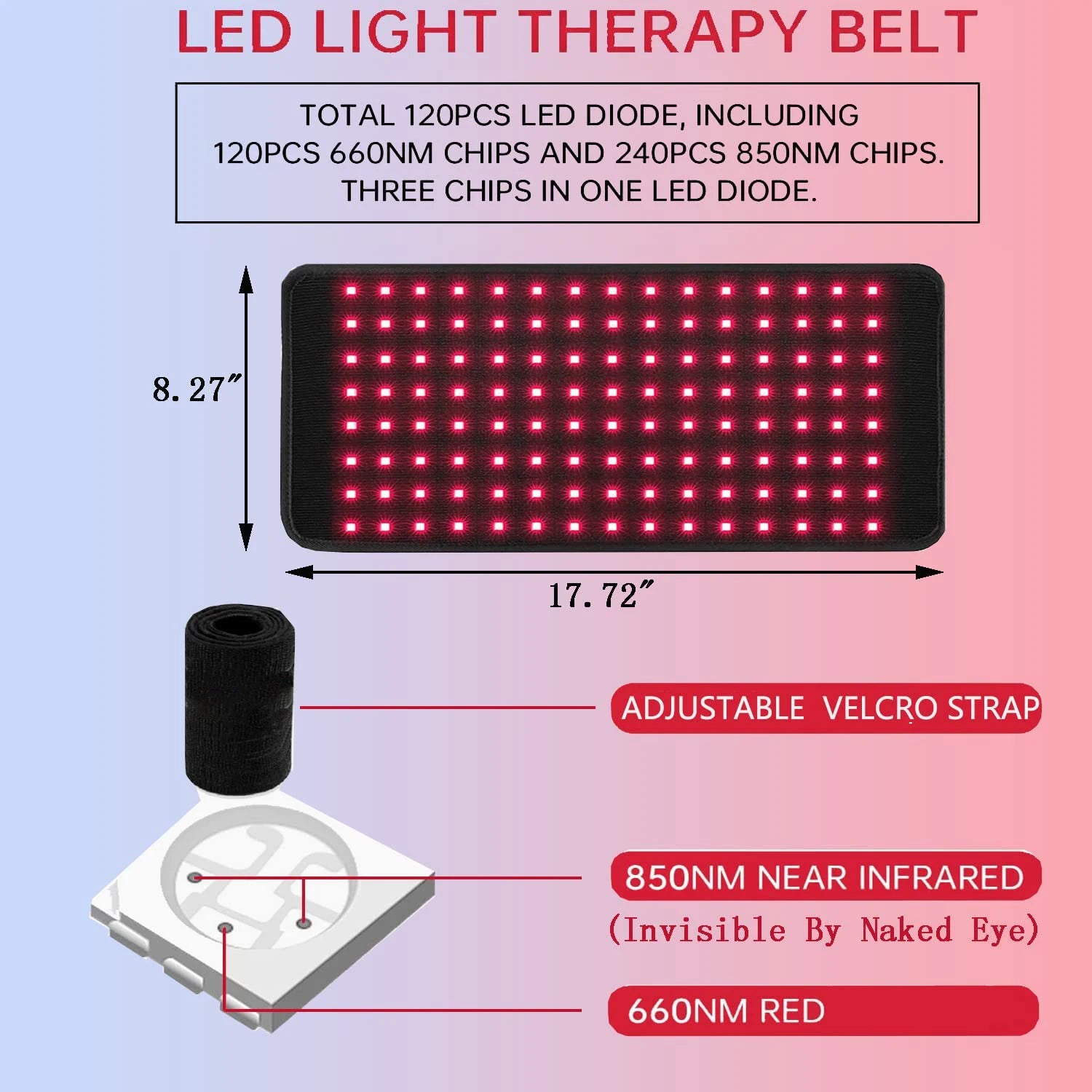 Red Infrared Light Therapy Portable Pad